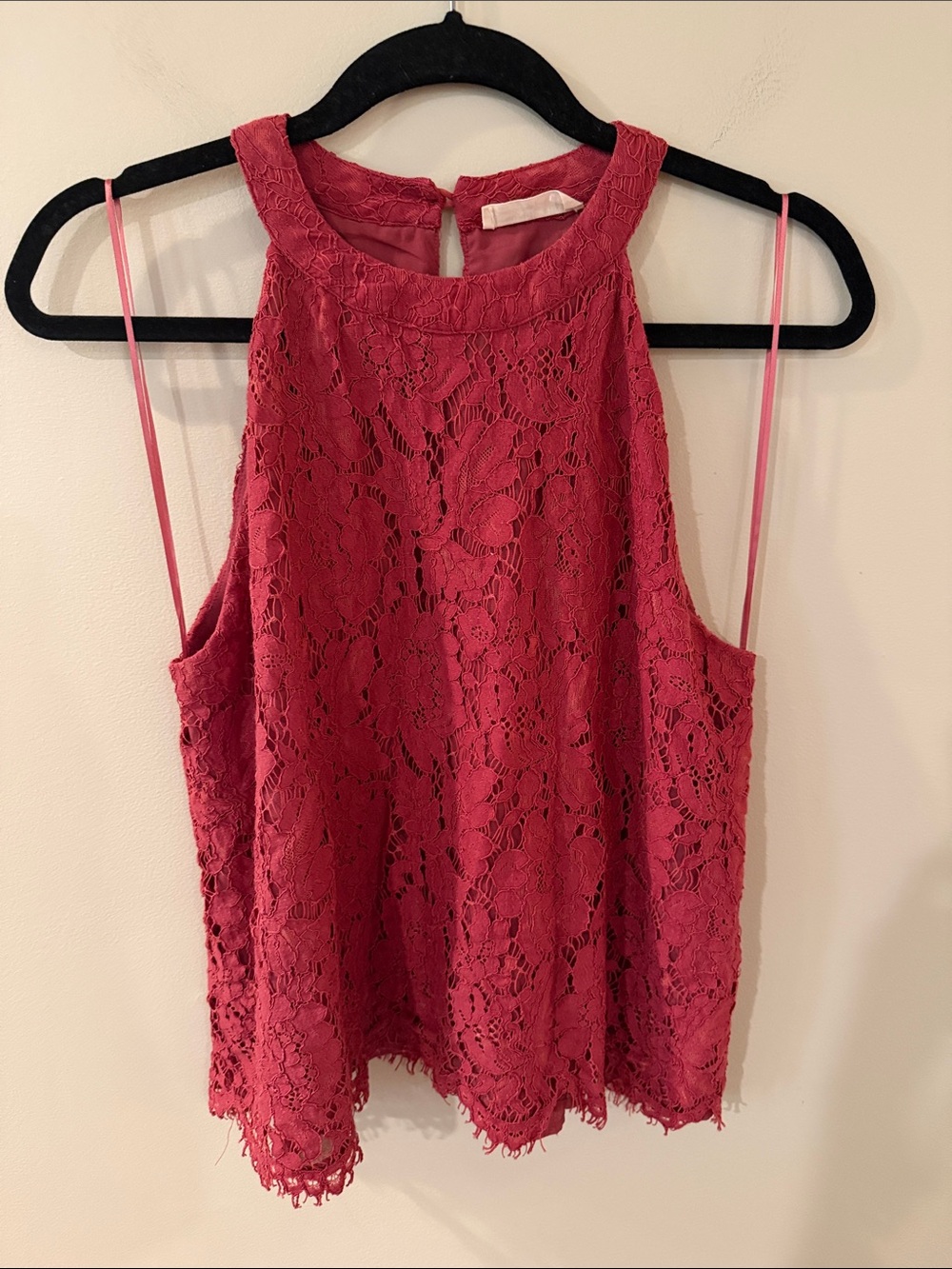 5/$25!! Sophie Rue Rust Lace High-Neck Top